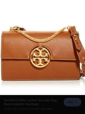 Tory Burch Miller Pebbled Leather ShoulderBag